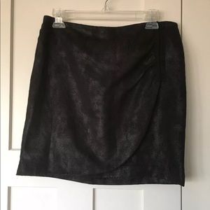 DKNY Suede Leather Skirt